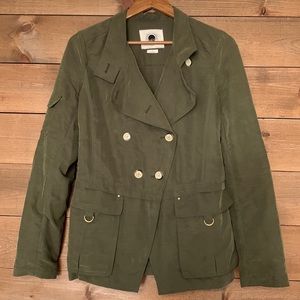 Anthropologie Daughters of the Liberation Military utility Army Olive jacket